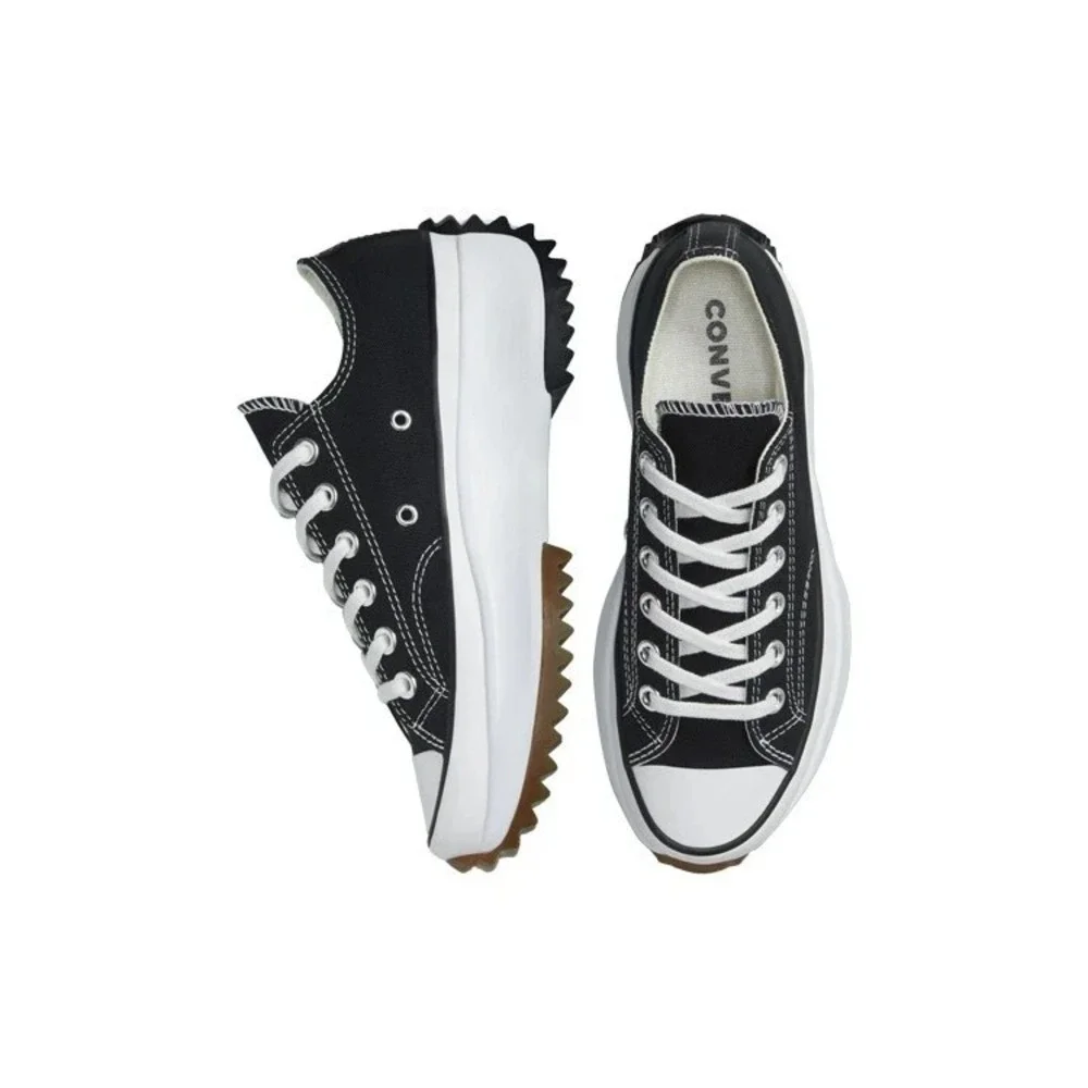 Converse Run Star Hike Mens 10 Womens 11.5 Black/White Platform Low Top Sneakers - Picture 4 of 6